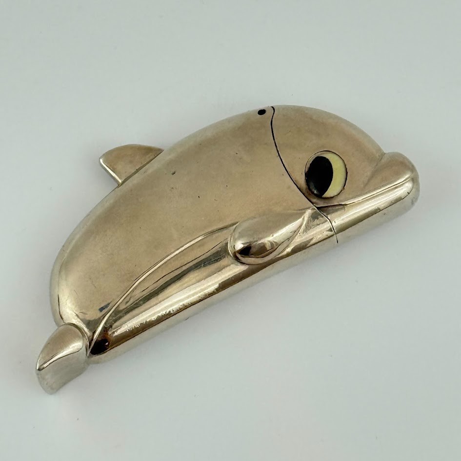 Cover Dolphin Silver Tone Cute Fathers Day Gift