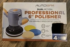 AUTO-SPA 6" Professional Dual-Action Offset Orbital Polisher 120V Variable Speed