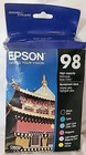 Epson 98 Ink Cartridges Black Color High Capacity 6-Pack Genuine Usa Manufacture