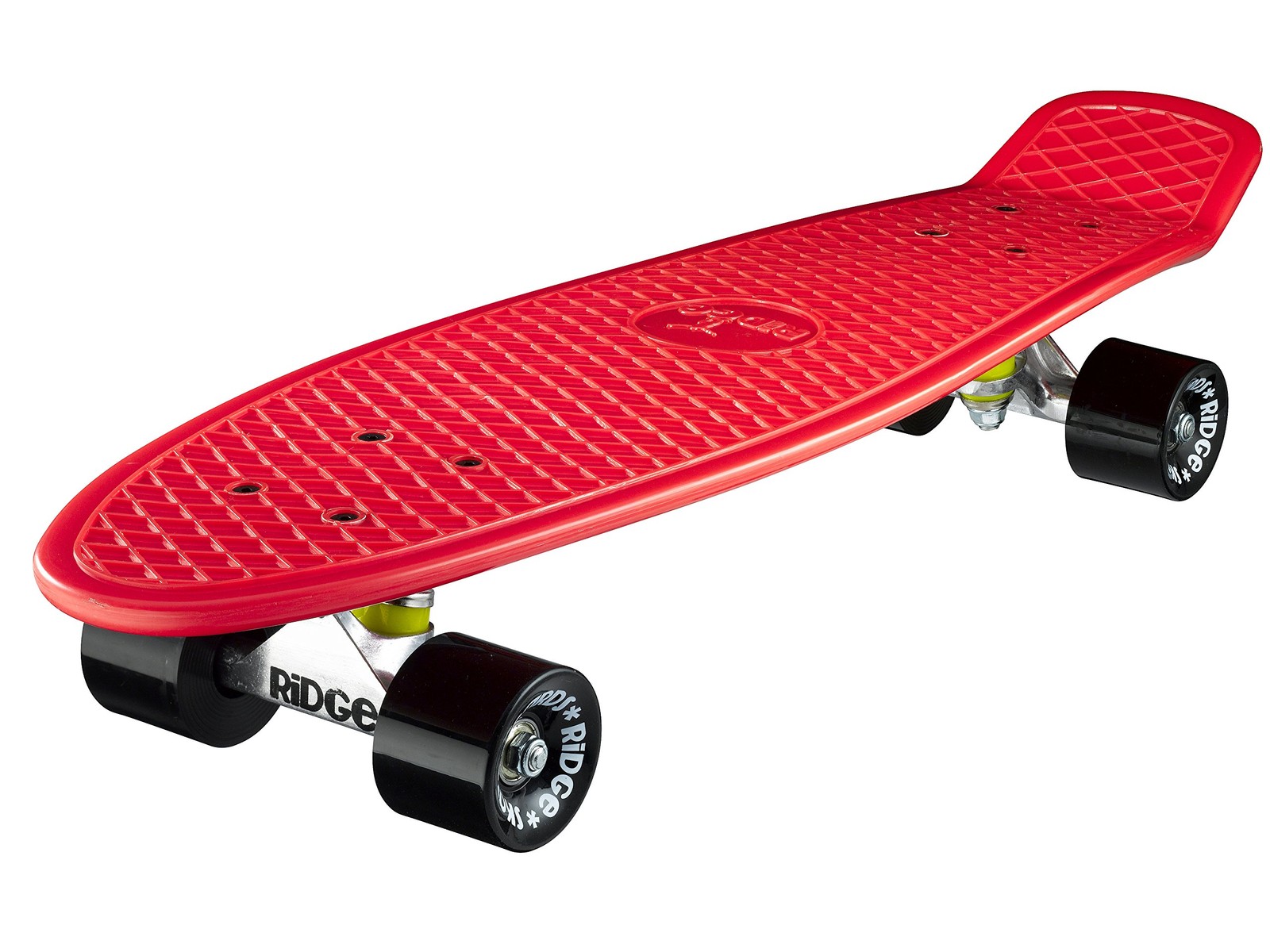 Skateboard complet Retro 27 pouces rouge et noir cruiser 69 cm pour adulte et ado