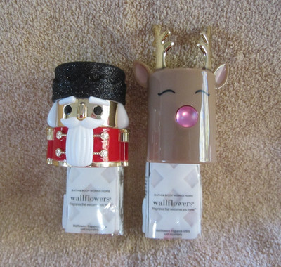 Bath & Body Works Nutcracker & Reindeer Wallflower Plug In~NEW~Do Not Light Up