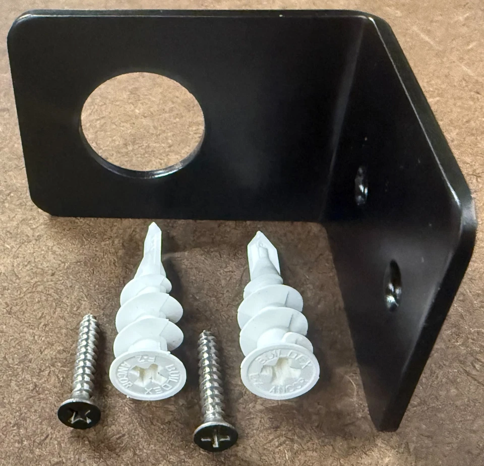 Black Soap, Shampoo or Conditioner Bottle Holder (Wall Mount Bracket 1" hole) - Image 4 of 4