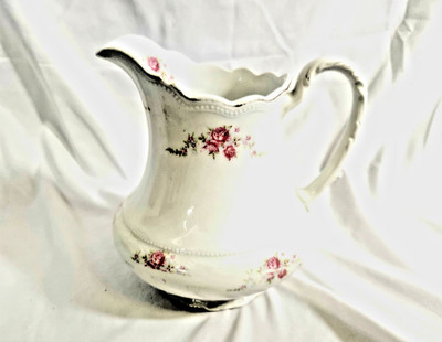 WH Grindley Ironstone Duchess Milk Pitcher Antique Transferware 1891 to 1914
