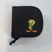 Fellowes Warner Bros Looney Tunes Tweety Bird CD/DVD Zipper Holds 12 CD's Case