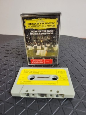 Cesar Franck Symphony D Minor Cassette DG Barenboim Orchestre Paris 1976