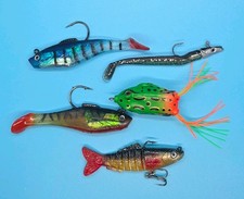 Pike & zander Lure 5 Piece canal savage soft Set 