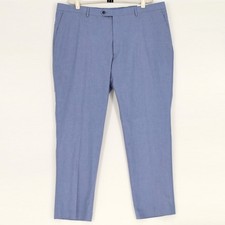 Tommy Hilfiger Men's Blue Cotton Stretch Hall TH Flex Suit Pants Size 44x32