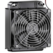 Clyxgs Water Cooling Radiator, 8 Pipe Aluminum Heat Exchanger Radiator 80mm