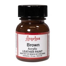 1 fl oz Brown Acrylic Leather Paint for Shoes Bags Furniture Crafts Repair