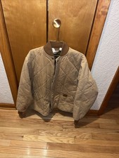 Vintage Walls Blizzard-Pruf Brown Insulated Work Chore Jacket Large Regular USA
