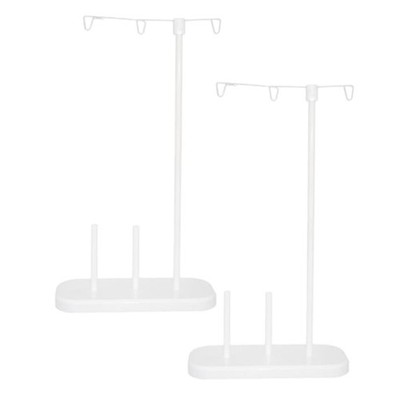 2 Stück Zwei Cone Spulen Thread Stand Organizer für Overlock Stickerei
