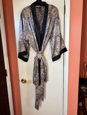 Vintage Christian Dior Monsieur Mens Paisley Robe Smoking Jacket One Size Cool
