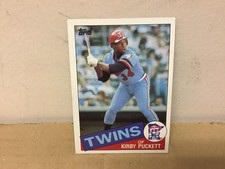 Kirby Puckett - 1985 Topps Baseball Card - Rookie Card - Minnesota Twins. rookie card picture