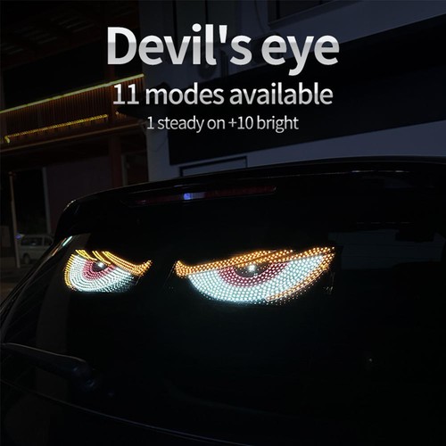 Dynamic Devil Eye Light Lamp LED Car Eye Light Truck XBX For Cars Window I9L6 - Picture 3 of 22