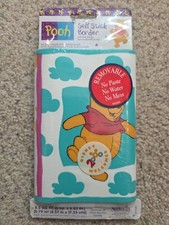 Vtg Winnie The Pooh Self Stick Border 5yd Sunworthy Disney Nursery Wall Decor