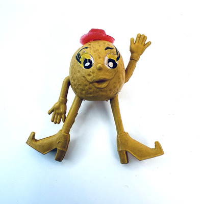 Vintage Munch Bunch Ms Orange Pencil Topper Figur Hong Kong 1980s Fruit Charact