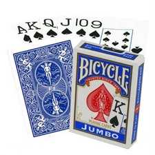 Bicycle Rider Jumbo Pokerkarten (Blau)