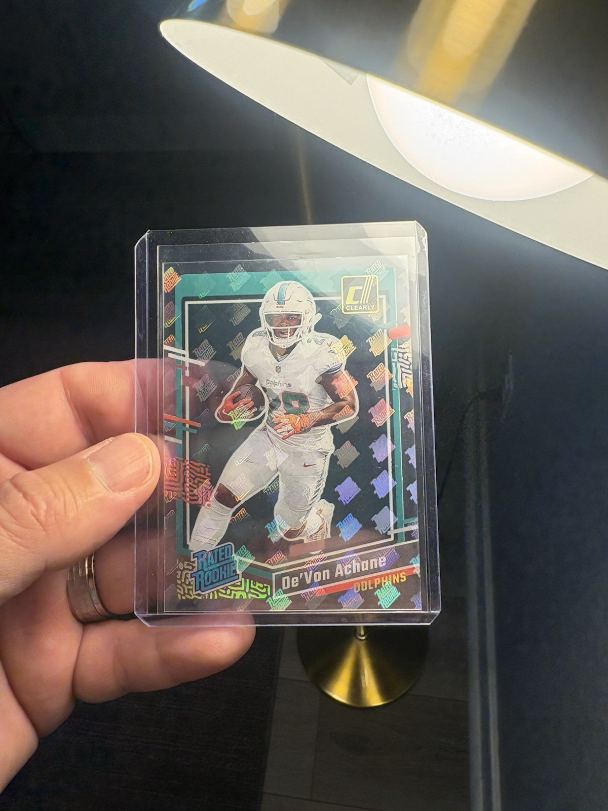 2023 Clearly Donruss - De'Von Achane #59 Rated Rookie Logo SSP CASE HIT (RC) (Z)