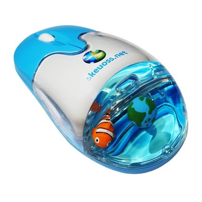 Frutiger Aero Aqua Mouse - Clear Blue USB-C Rechargeable Wireless & Bluetooth...