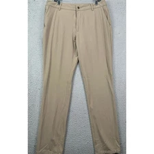 True Classic Mens 36 Pants Hiking Tan Nylon Blend Performance Stretch Tech EUC