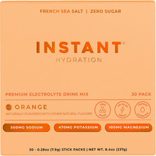 Electrolytes Powder Packets - Citrus Orange Drink Mix - Zero Sugar - Keto, Vegan