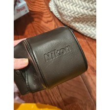 Nikon FM10 35mm Film SLR Camera with Nikon Leather Case Vintage Manual