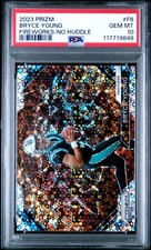 2023 PANINI PRIZM FIREWORKS NO HUDDLE #F6 BRYCE YOUNG PSA 10