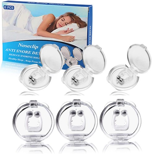 Anti Snoring Devices (6PCS), Nose Clip,Silicone Snoring...