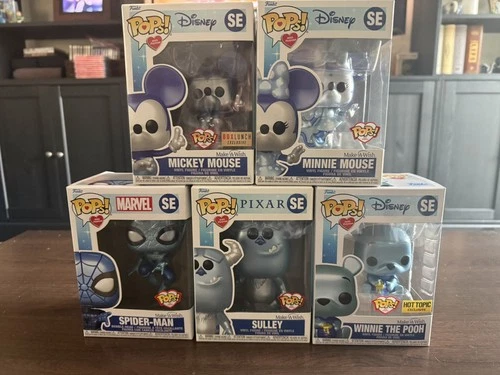 Disney Funko Pops with Purpose Make a Wish Collection 2022 - Set of 5 Metallic