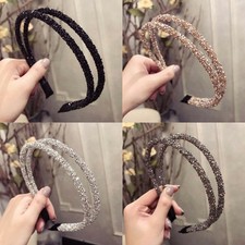 Women's Two-Layer Crystal Headband Hair Band Hair Hoop Accessories Gifts Party