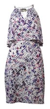 Guess Women's Printed Keyhole Popover Dress