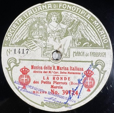 Seba Matacena: Reber & Bosc SELTENE SCHEIBE 78 RPM 10'' FONOTIPIA 39724/25
