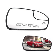Passenger Right Side Power Heated Mirror Glass Compatible with Ford Fusion 20...