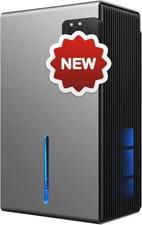 Deshumidificador de 250 ml para el hogar (74 m²), silencioso y pequeño, ideal pa