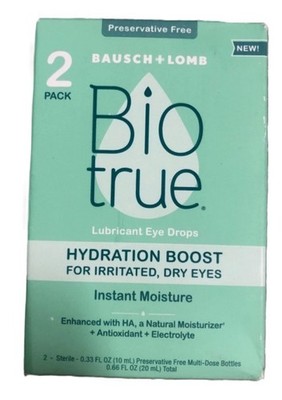 Biotrue Hydration Boost Dry Eye Drops - 10ml EXP: 11/2026 OR AFTER