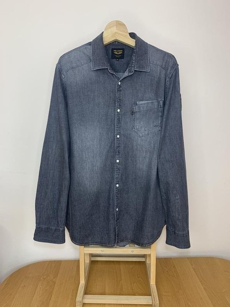 Men PME Legend Shirt Grey Cotton 44 / XXL / 52 #BYIR