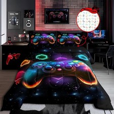 Game Consoles Full Size Bedding Set Gamer Gifts,Gaming Comforter Sets for Boy...