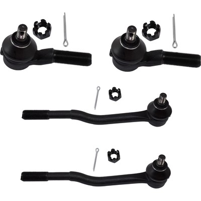 Tie Rod End Set For 1998-2004 Nissan Frontier Front Inner and Outer