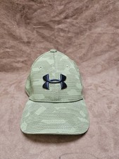 Under Armour Hat Cap Boys Small Green UA Logo Baseball Sports Golf Youth Outdoor