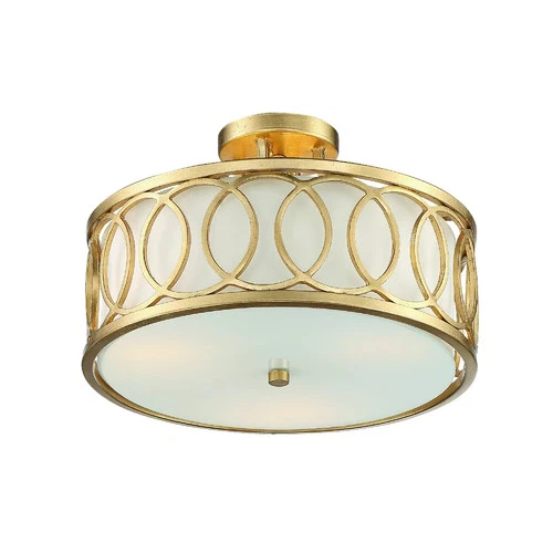 Graham 3-Light Ceiling Light in Antique Gold - Picture 2 of 5
