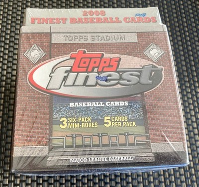 2008 Topps Finest Baseball Sealed Hobby Box - USPS Priority Shipping