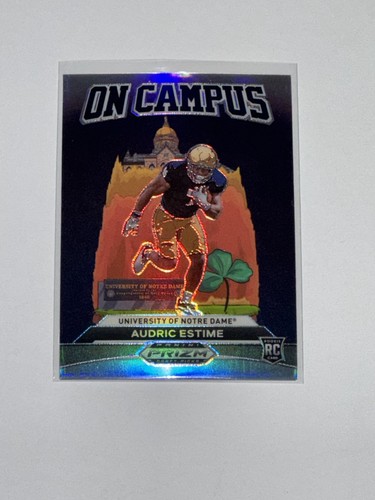 AUDRIC ESTIME 2024 Prizm Draft Picks On Campus SSP Case Hit...Broncos/Notre Dame