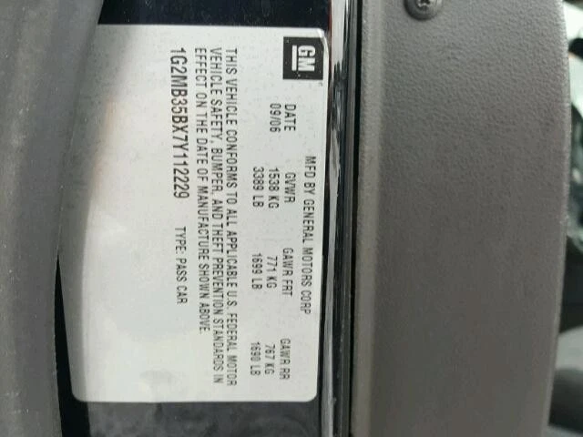 Used Right Door Mirror fits: 2007 Pontiac Solstice Power painted opt D48 Right G - Image 2 of 4