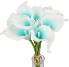 Mini Artificial Calla Lily 10 Stem Bridal Bouquets Artificial Latex Real Touch F