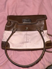 american living y2k pink purse with brown lining