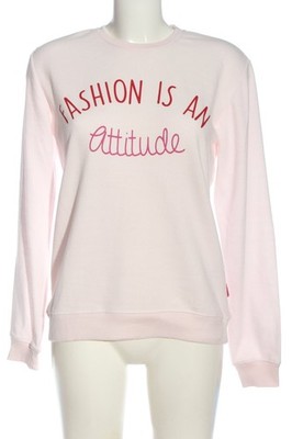 STITCH & SOUL Sweatshirt Damen Sweat Gr. DE 36 wollweiß-rot-pink Casual-Look