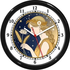 Zodiac 1  VIRGO  Birth Date 8/23 to 9/22 Wall Clock Astrology Zodiac