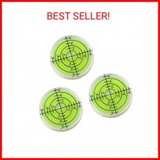3Pcs Circular Bubble Level Bullseye Degree Marked Surface Round Spirit Levels Me