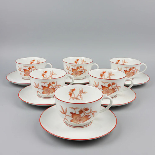 Série de 6 tasses à thé Haviland Sou Tchéou - Foto 1 di 10