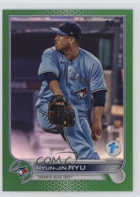 2022 Topps Series 1 1st Edition Green 34/150 Hyun-Jin Ryu #297 0x5w